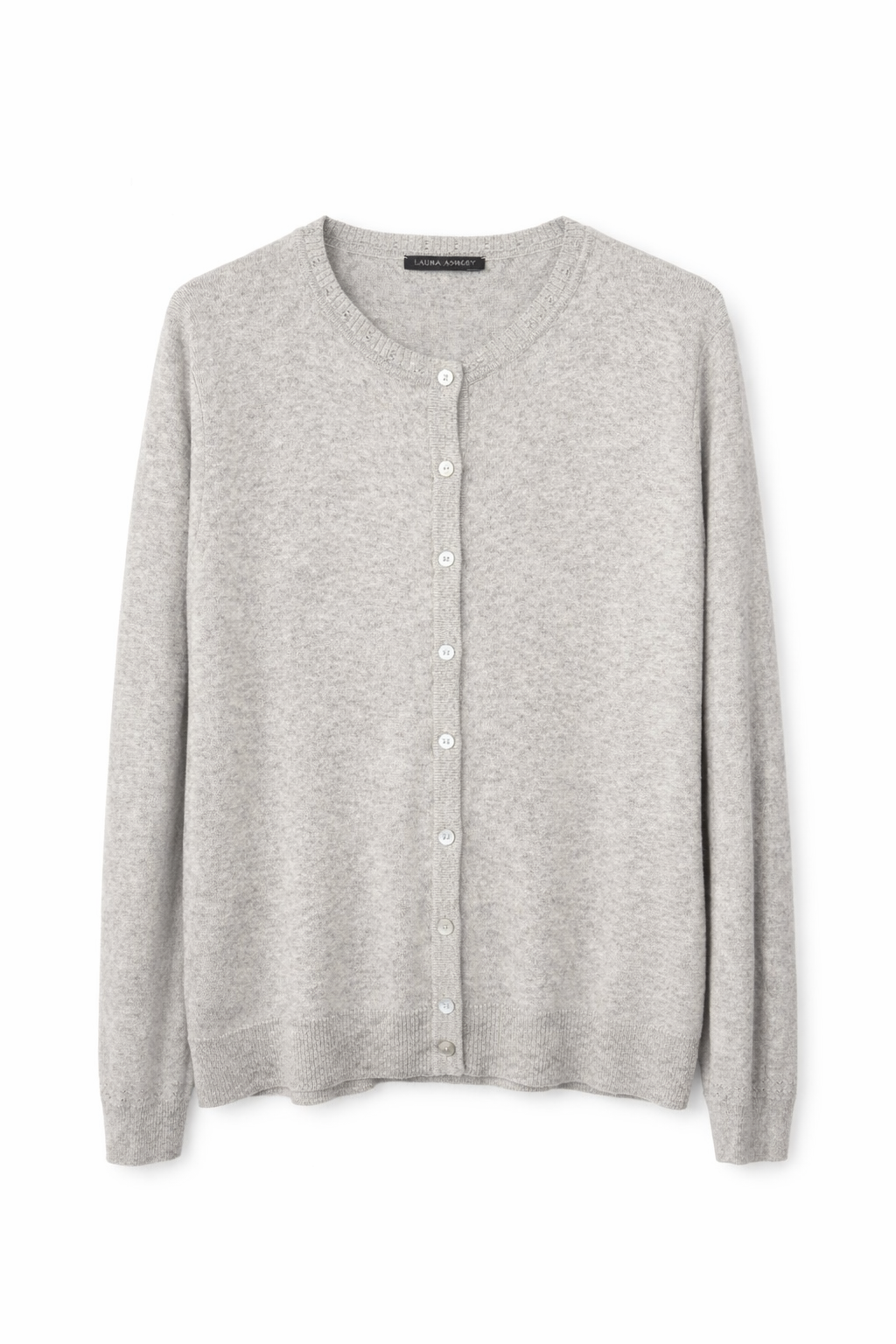 Класичний жіночий кардиган з бавовни та кашеміру з довгим рукавом пшеничного кольору